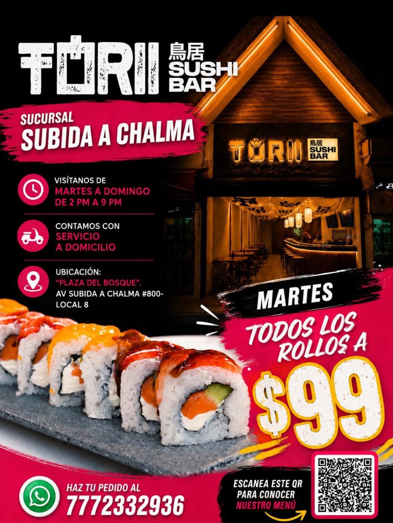 Sucursal Torii Sushi Bar Subida a Chalma